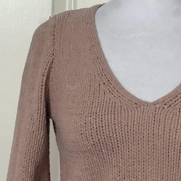 Abercrombie & Fitch Soft A&F Collection Pink V-Neck Sweater Size XS - Picture 5 of 15
